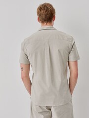 Oliver Sweeney Grey Cotton Short Sleeved Shirt - Image 2 of 7
