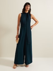 Phase Eight Green Neesa Wide Leg Jumpsuit - Image 1 of 6