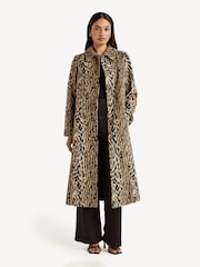 Rixo Animal Print Milly Bohemia Coat - Image 1 of 4