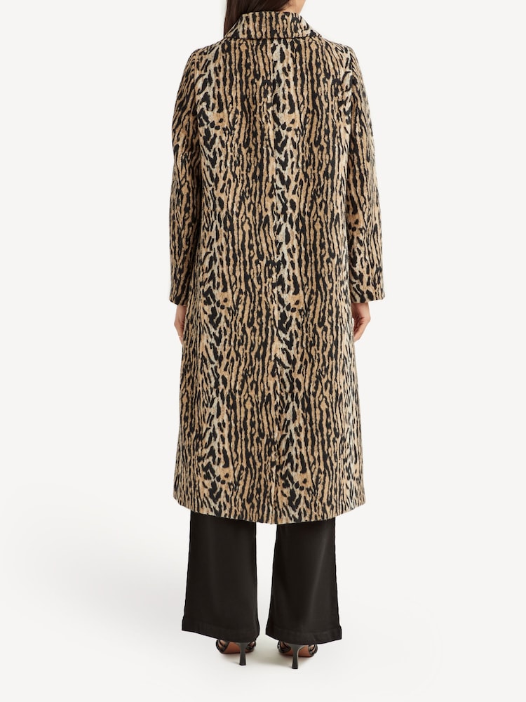 Rixo Animal Print Milly Bohemia Coat - Image 2 of 4