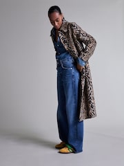 Rixo Animal Print Milly Bohemia Coat - Image 3 of 4