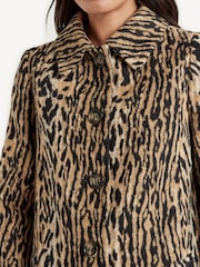 Rixo Animal Print Milly Bohemia Coat - Image 4 of 4