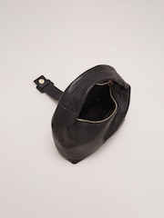 Phase Eight Black Leather Mini Buckle Tote Bag - Image 5 of 6