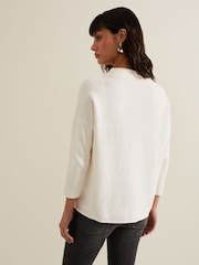 Phase Eight Cream Elise Ripple Jumper - Image 2 of 7