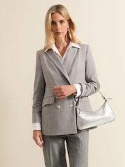 Phase Eight Metallic Leather Mini Shoulder Bag - Image 5 of 6