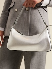 Phase Eight Metallic Leather Mini Shoulder Bag - Image 6 of 6