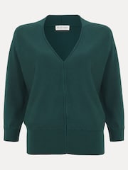 Phase Eight Green Gina V-Neck Batwing Jumper - Image 7 of 7