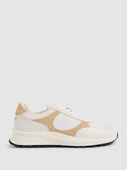 Unseen Suede Leather Colour-Block Trainers - Image 1 of 4