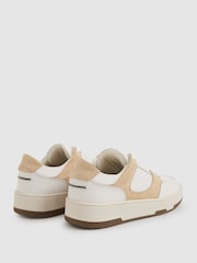 Unseen Leather Suede Panelled Trainers - Image 3 of 4