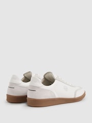 Unseen Leather Suede Court Trainers - Image 3 of 4