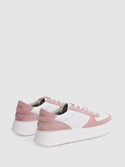 Unseen Footwear Suede and Leather Trainers - Image 3 of 4