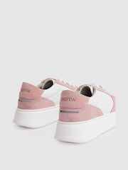 Unseen Footwear Suede and Leather Trainers - Image 4 of 4