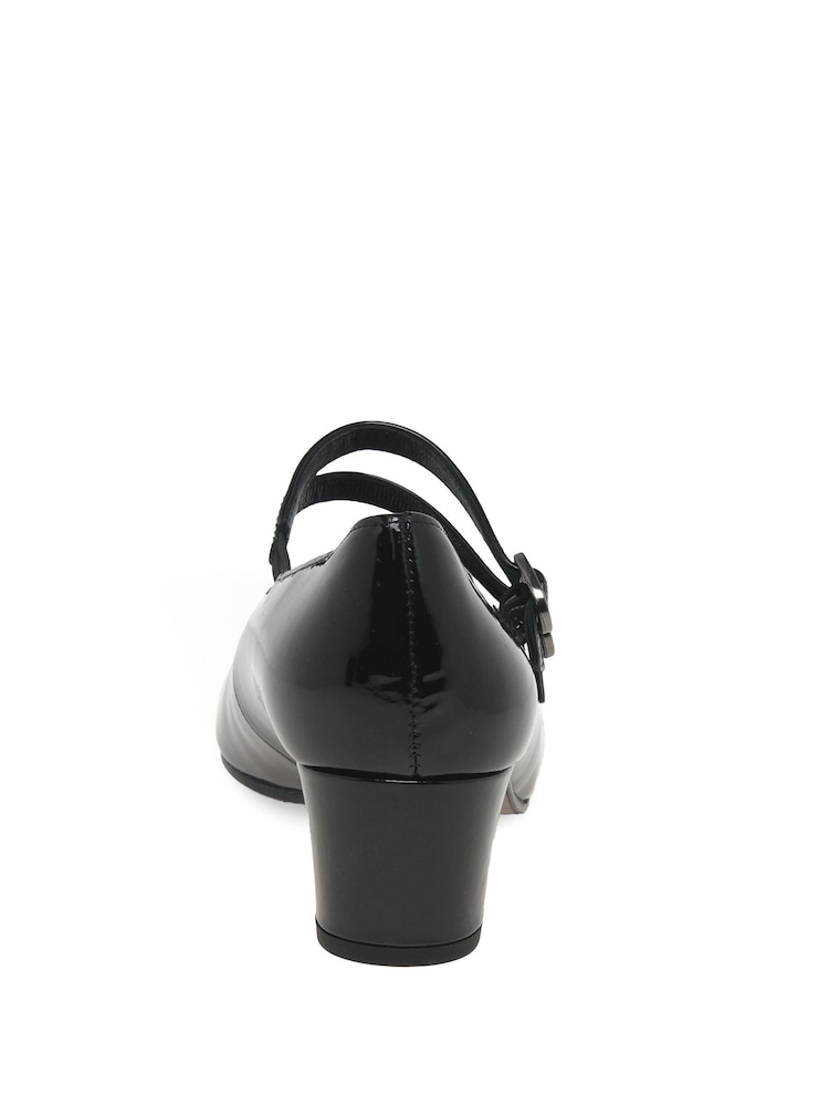 Gabor Belva Patent Court Black Shoes - Image 5 of 5 Gabor Belva Patent Court Black Shoes - Image 5 of 5