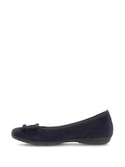 Gabor Raven Suede Ballerina Style Shoes - Image 2 of 5