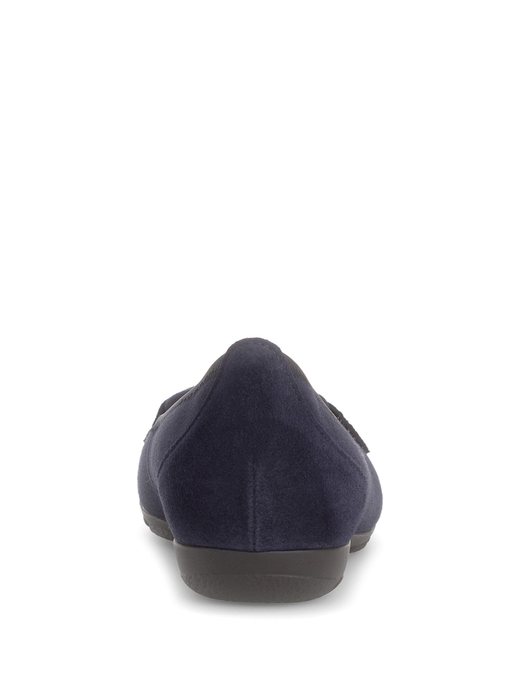 Gabor Raven Suede Ballerina Style Shoes - Image 5 of 5