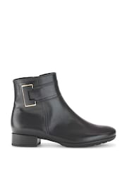 Gabor Balm Leather Ankle Black Boots - Image 1 of 5