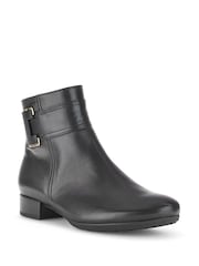 Gabor Balm Leather Ankle Black Boots - Image 2 of 5