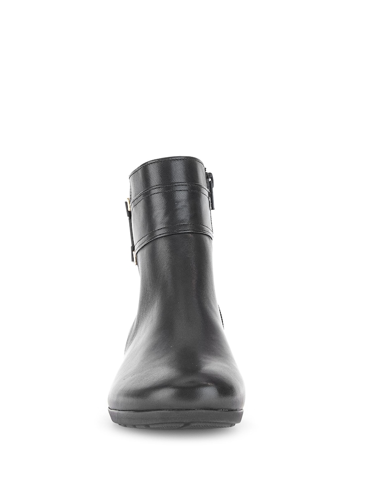Gabor Balm Leather Ankle Black Boots - Image 5 of 5