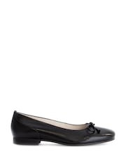 Gabor Maloy Leather Ballerina Style Black Shoes - Image 1 of 5