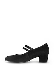 Gabor Belva Suede Court Black Shoes - Image 2 of 5