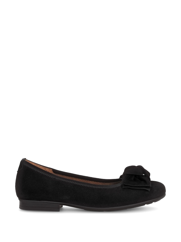 Gabor Picnic Suede Ballerina Style Shoes - Image 1 of 5 Gabor Picnic Suede Ballerina Style Shoes - Image 1 of 5