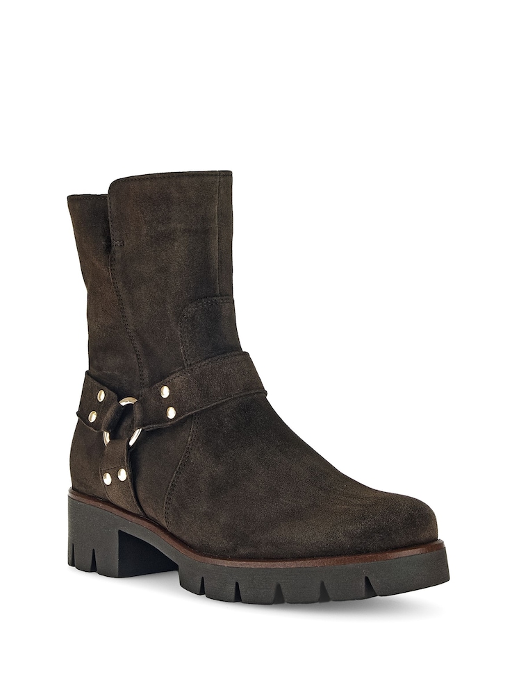 Gabor Burford English Suede Ankle Brown Boots - Image 3 of 5