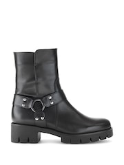 Gabor Burford Leather Ankle Black Boots - Image 1 of 5