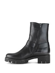 Gabor Burford Leather Ankle Black Boots - Image 2 of 5
