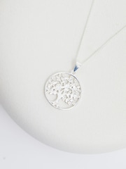 Simply Silver Silver Tone 925 Tree of Life Pendant Necklace - Image 1 of 3