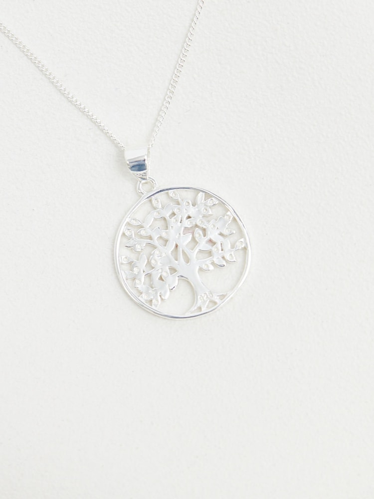 Simply Silver Silver Tone 925 Tree of Life Pendant Necklace - Image 2 of 3
