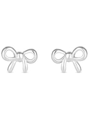 Simply Silver Silver Tone Sterling 925 Polished Bow Stud Earrings - Image 1 of 4
