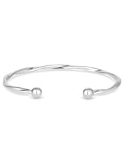 Simply Silver צמיד חפת מפותל מלוטש מכסף סטרלינג 925 - Image 4 of 4