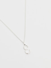 Simply Silver Silver Tone Sterling 925 Polished and Cubic Zirconia Initial Pendant - Image 6 of 6
