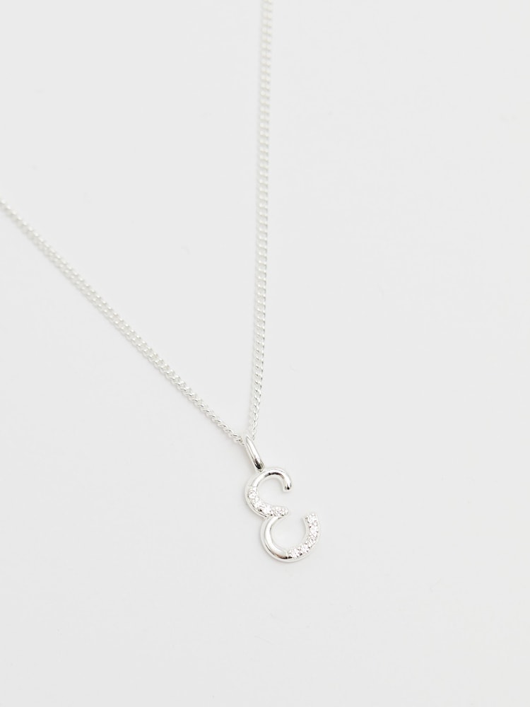 Simply Silver Silver Tone Sterling 925 Polished and Cubic Zirconia Initial Pendant - Image 6 of 6 Simply Silver Silver Tone Sterling 925 Polished and Cubic Zirconia Initial Pendant - Image 6 of 6