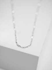Simply Silver Silver Tone Sterling 925 Polished Twist Chain Necklace - Image 3 of 3