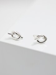 Simply Silver Silver Tone Sterling 925 Polished  Knotted Stud Earrings - Image 2 of 3