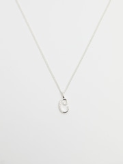 Simply Silver Silver Tone Sterling 925 Polished and Cubic Zirconia Initial Pendant - Image 2 of 4