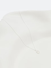Simply Silver Silver Tone Sterling 925 Polished and Cubic Zirconia Initial Pendant - Image 3 of 4