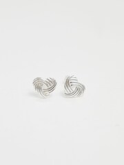 Simply Silver Silver Tone Sterling 925 Polished Knot Heart Stud Earrings - Image 3 of 3
