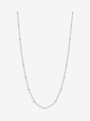 Simply Silver Silver Tone Sterling 925 Twist Ball Chain Necklace - Image 3 of 3