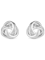 Simply Silver Silver Tone Sterling 925 Polished Knot Stud Earrings - Image 3 of 4