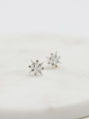 Simply Silver Silver Tone Sterling 925 Cubic Zirconia Star Stud Earrings - Image 1 of 4