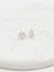 Simply Silver Silver Tone Sterling 925 Cubic Zirconia Star Stud Earrings - Image 2 of 4