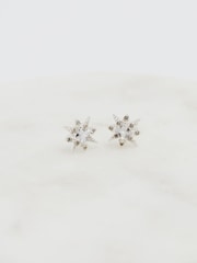 Simply Silver Silver Tone Sterling 925 Cubic Zirconia Star Stud Earrings - Image 3 of 4