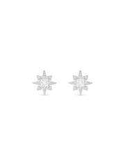 Simply Silver Silver Tone Sterling 925 Cubic Zirconia Star Stud Earrings - Image 4 of 4