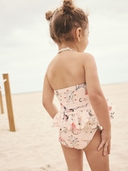 Ecru Circus Halter Neck Peplum Swimsuit (3mths-7yrs) - Image 3 of 7