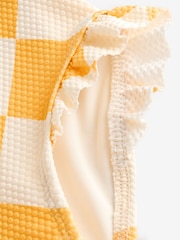 Ecru/Yellow Frill Leg Swimsuit (3mths-7yrs) - Image 7 of 8