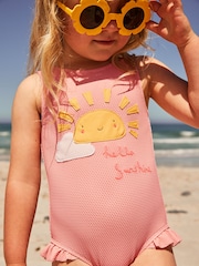 Pink Sunshine Frill Leg Swimsuit (3mths-7yrs) - Image 2 of 8