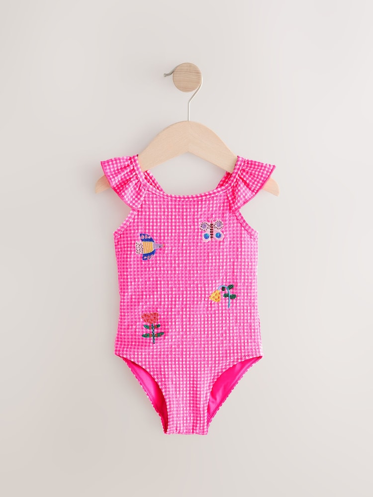 Gingham rose - Maillot de bain à épaules 3 ( ( 7 ) - Image 5 of 8