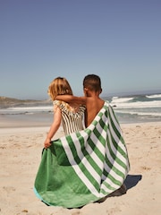 Negro/rayas blancas - Frill Neck Swimsuit (3mths-7yrs) - Imagen 6 de 11